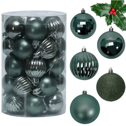 Tutumi Set Bombki Choinkowe Zielone 34 Komada SYSD1688-027 Cijene