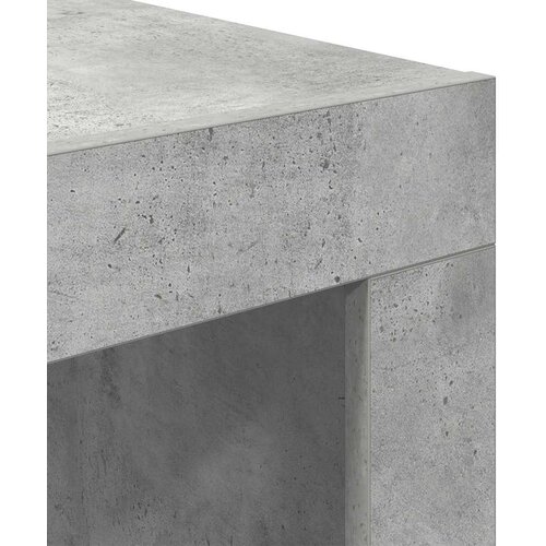  Stolić za kavu siva boja betona 50x50x35 cm konstruirano drvo Slike