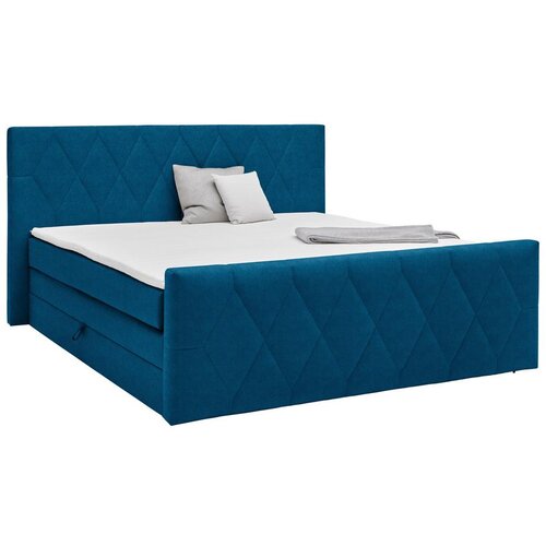 Based Postelja Boxspring Josie-b, Barva Petroleja, 160x200 Slike