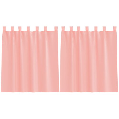 vidaXL Voile zavese z zankami 2 kosa roza 140x140 cm, (5000297299) Cene