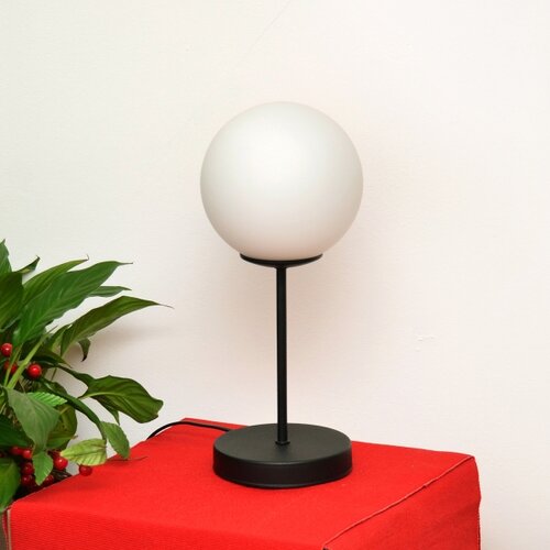  Stona lampa MOON 1xE27/15W/230V crna Slike