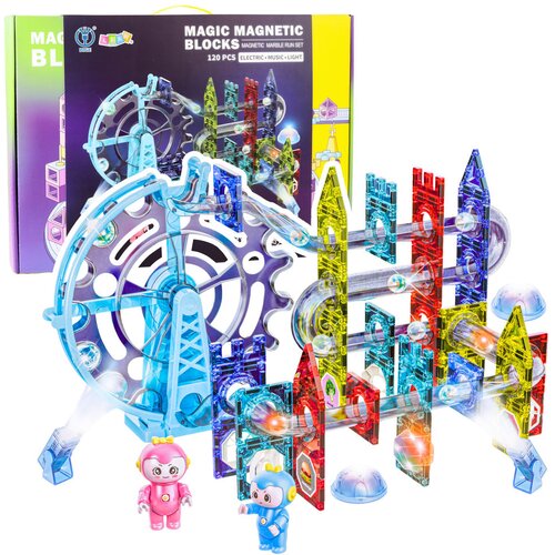 Magnetic Space Blocks Ball Track Luminous People 120 pcs. Slike