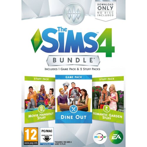 PC the sims 4 bundle pack 5 dine out + movie hangout stuff + romantic garden stuff (code in a box) ( 032952 ) Cene