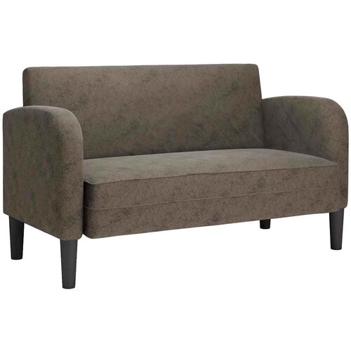 vidaXL Loveseat kavč temno siva 110 cm umetno usnje, (21749670) Cene