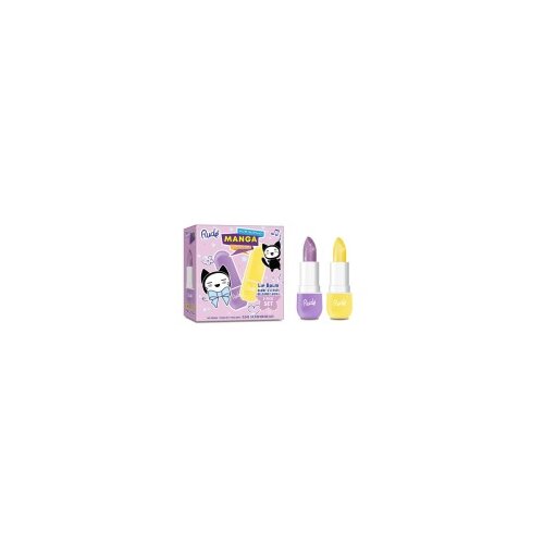 Rude Cosmetics Balzam za usne DUO set - Grozdje i Ananas - Manga Collection | | Ecobeauty Slike