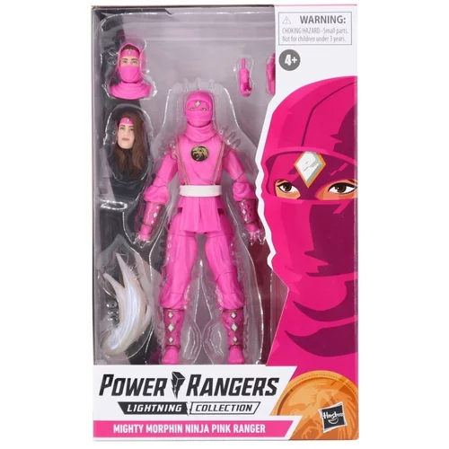 Hasbro Power Lighting Collection-Mighty Moprphin Ninja Pink Ranger Figura, večbarvna, ena velikost, (20838775)