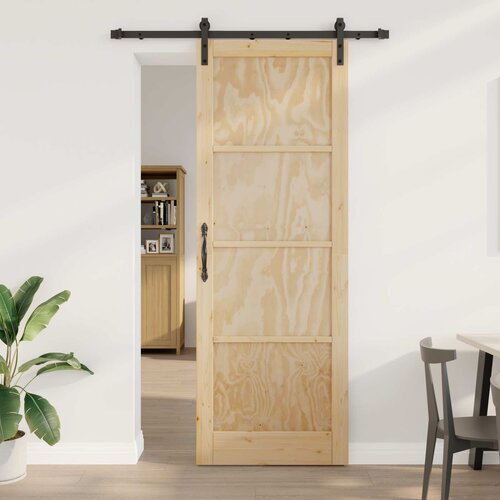  Klizna vrata Prirodna 83 x 232 cm Masivna borovina Cene