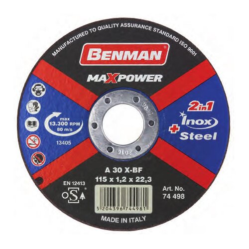 Benman Rezna ploča 115x1.2mm Slike