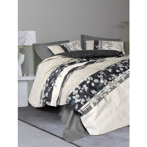  lehlare - anthracite anthracite ranforce super king quilt cover set (eu) (it) Cene