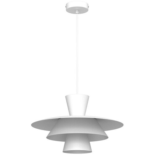  luster na sajli plato 1xE27/15W/230V bela Cene