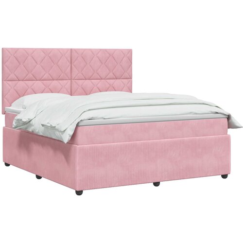  Boxspring krevet s madracem Ružičasta 160 x 200 cm Bar&amp;scaron;un Slike