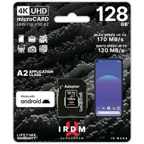 Goodram spominska kartica microSD 128GB 170MB/s IRDM IR-M2AA-1280R12