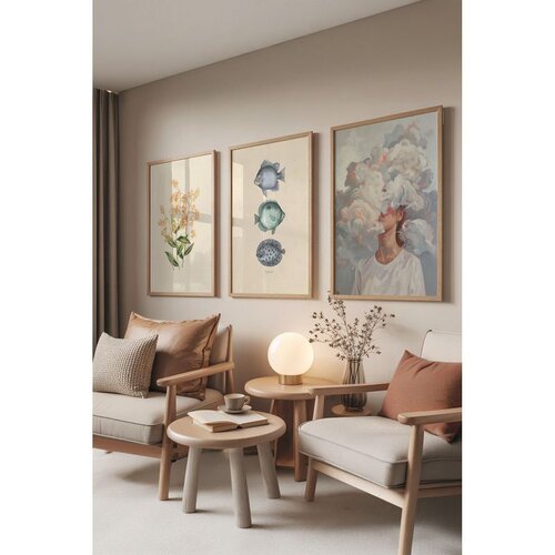 WALLXPERT Č-300865 - 5070 Vi&scaron;enamenski dekorativni set slika (3 komada) Cene