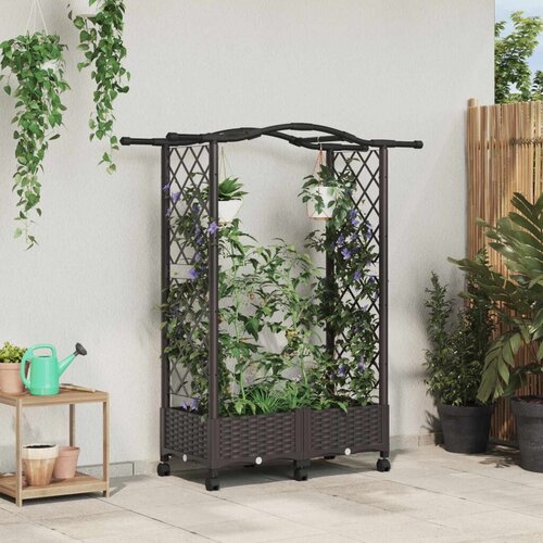  Povi&scaron;eni krevet s mrežom i krovom Smeđa 124 x 40 x 129 cm PP - Smeđa 124 x 40 x 135 cm s krovom u obliku lukova (2 bočna mreža) Cijene