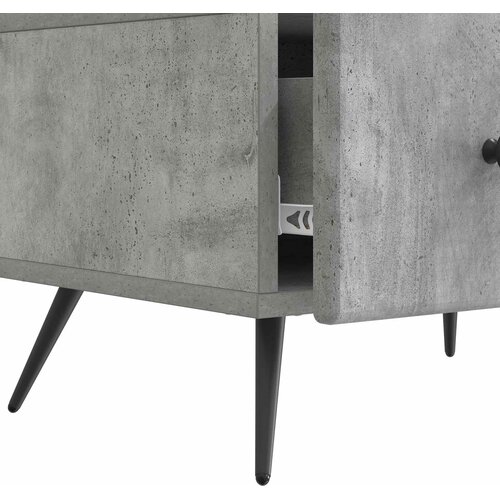  ormar Betonska siva 147 x 34,5 x 30 cm Konstruirano drvo Slike