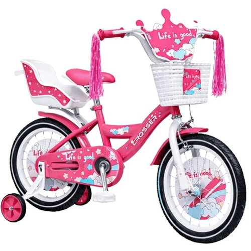 Sporting Machine Dečiji bicikl za dečake 16" Stars Pink, 3g+ Cene