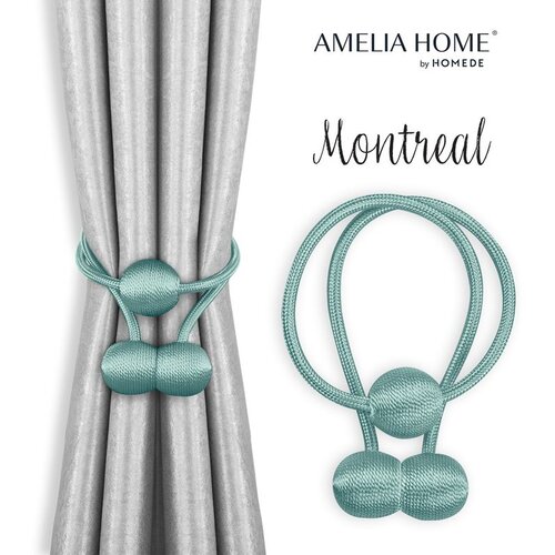  Curtains - accessories MONTREAL color turquoise ameliahome Cene