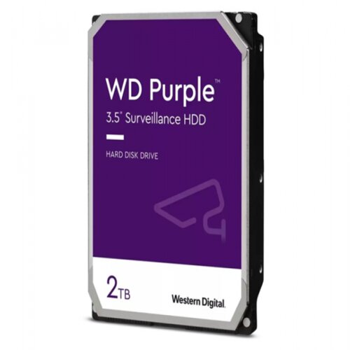 Western Digital 2TB 3.5" SATA III 64MB IntelliPower WD23PURZ Purple hard disk Cene