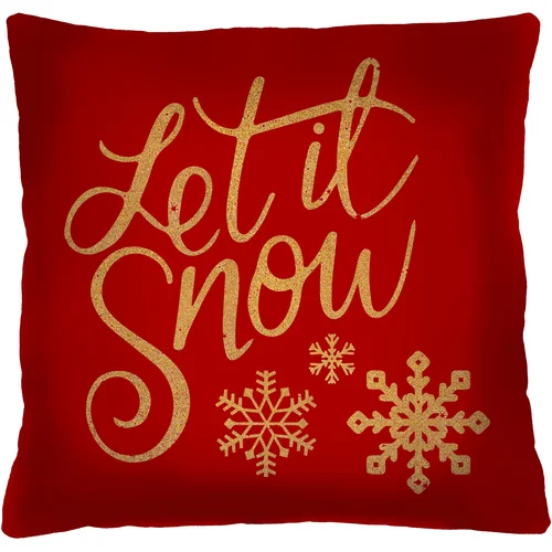 Bertoni Home Unisex's Square Pillow Let It Snow