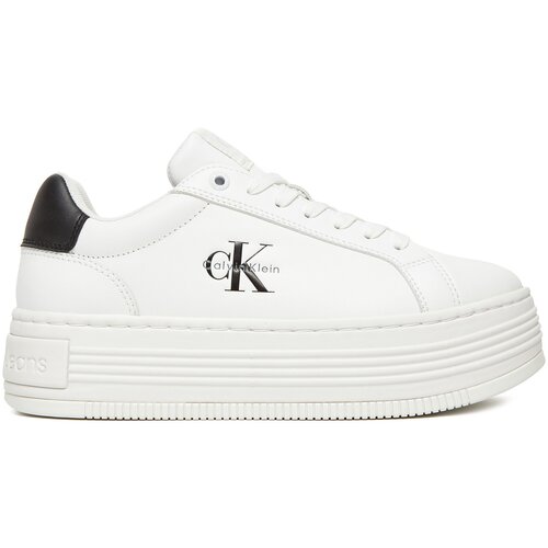 Calvin Klein Jeans Superge Bold Flatf Low Lace Lth YW0YW01878 Bela Slike