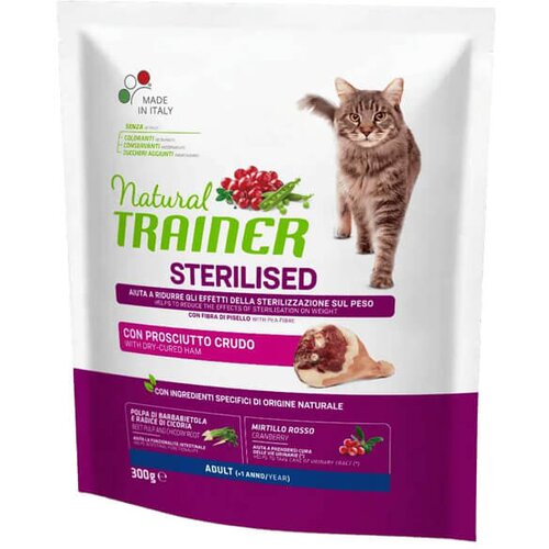 Trainer daily nutrition sterilised adult with dry-cured ham - hrana za sterilisane odrasle mačke - sa su&scaron;enom &scaron;unkom (300g, 1,5kg i 10kg) 300g Cene