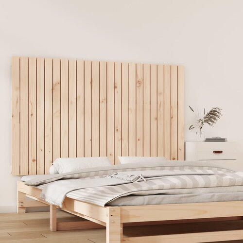 vidaXL Stensko posteljno vzglavje 147x3x90 cm trdna borovina Cene