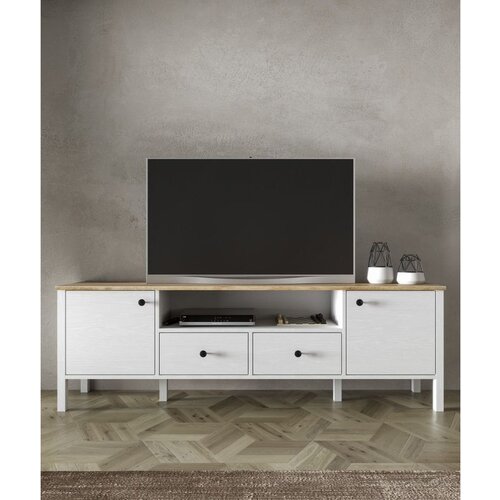 Hanah home FRN-20056 WoodenWhite TV Stand Cene