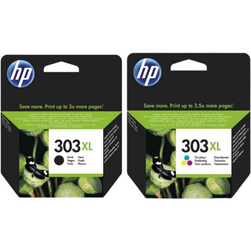 Komplet Kartuša HP 303XL T6N04AE (črna) + Hp 303XL T6N03AE (barvna) , original Cene