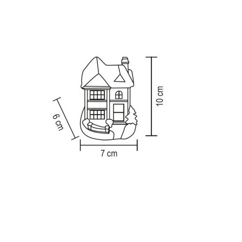 Home svetleća LED dekoracija &amp;quot;bela zimska kućica&amp;quot; ( KDC02 ) Slike