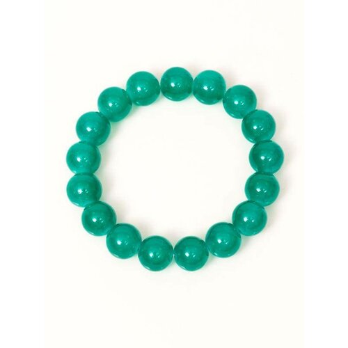 Yups Bracelet of pearls on an elastic band green Slike