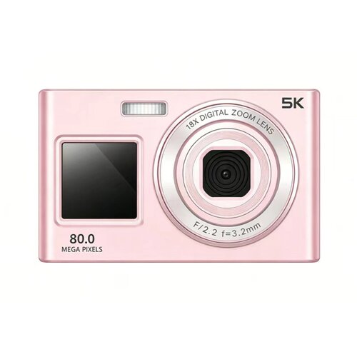 INF Digitalni fotoaparat C6S z dvema 8-inch zaslonoma, 5K in 80M slikami Pink, (5000324317) Cene