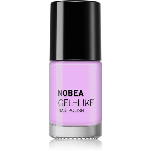 NOBEA Day-to-Day Gel-like Nail Polish lak za nohte z gel učinkom odtenek #N69 Sweet violet 6 ml