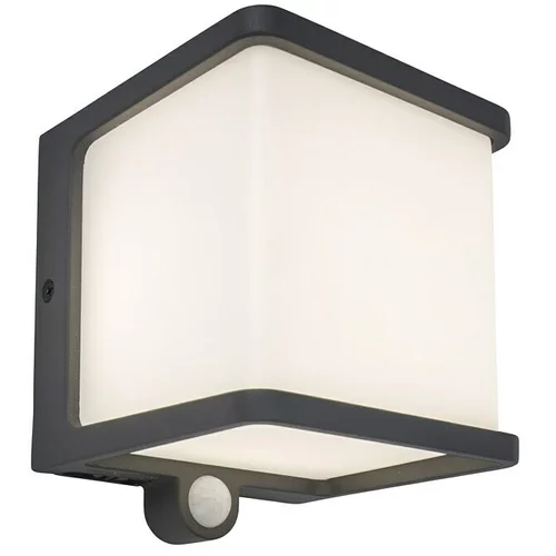 LUTEC Solarna vanjska zidna LED svjetiljka (Senzor pokreta, Neutralno bijelo, 12,9 x 11 x 11 cm)
