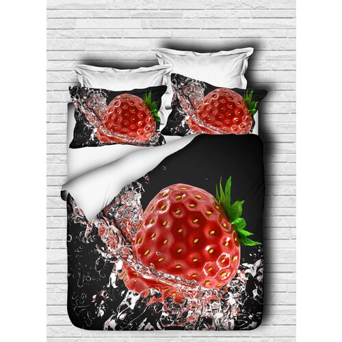 111 blackwhiteredgreen single quilt cover set Slike