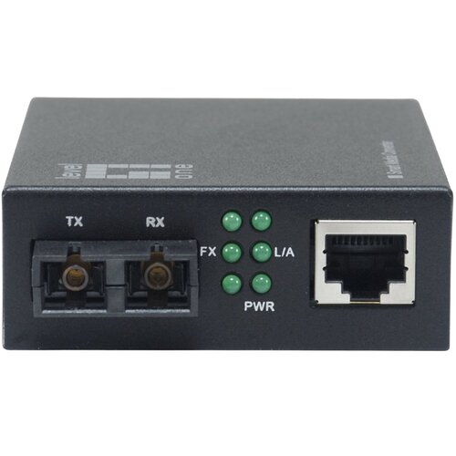  LevelOne Smart Gigabit RJ45-SC Media Converter, Multi-Mode Fiber, 850nm, 500M, Compatible with 19-inch rack-mountable chassis Slike