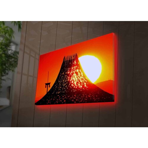Wallity Slika sa LED osvetljenjem 4570DACTBURN-004, 45x70 cm Cene
