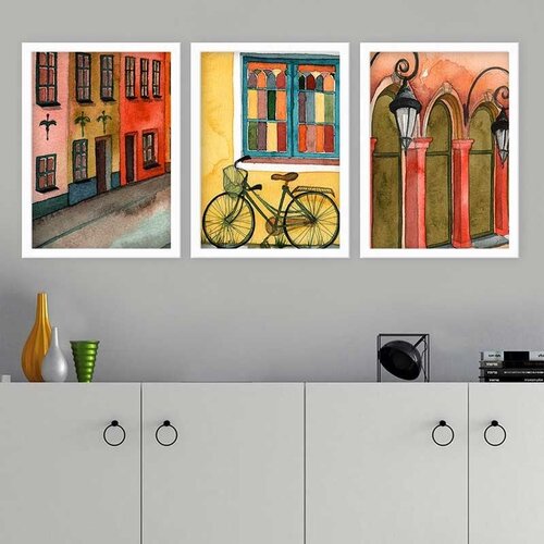 Wallity Set uramljenih slika 3BC_255218, 3 Dela Cene