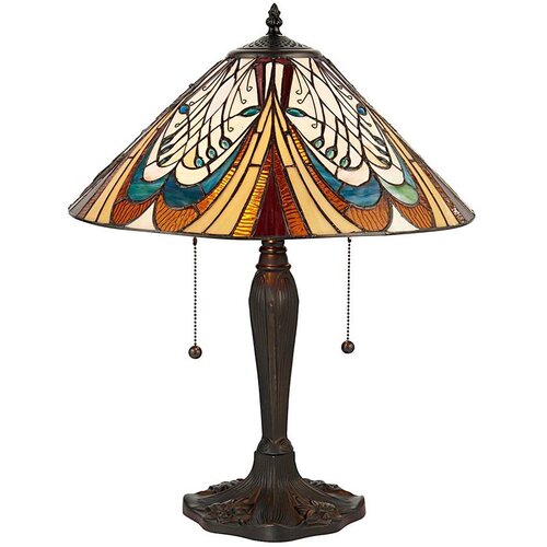  Endon 64163 - Stona lampa Tiffany HECTOR 2xE27/60W/230V prečnika 40 cm Cene