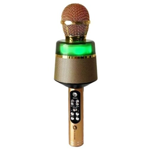 N-gear mikrofon karaoke STAR MIC, BT, RGB svjetlosni efekti, baterija, zlatni Cijene