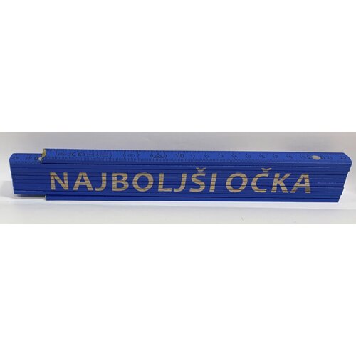 HEKA Zložljiv meter Heka (napis: Najboljši očka, modre barve, 2 m) Cene