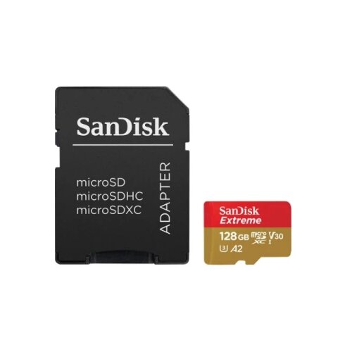 San Disk 128GB sdxc extreme micro sd pro deluxe 190MB/s sa adapterom Cene