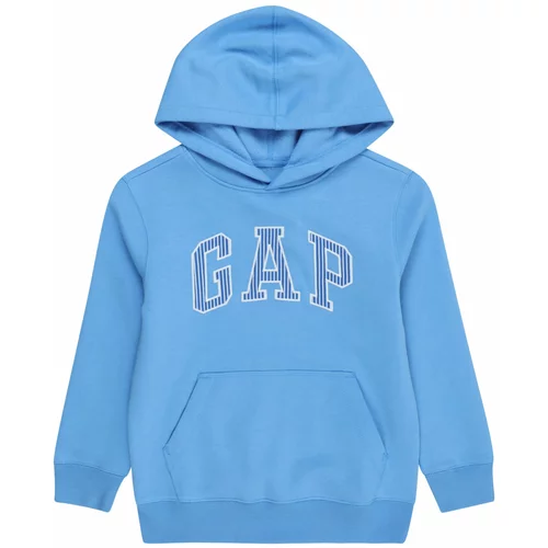 GAP Sweater majica plava / azur / bijela