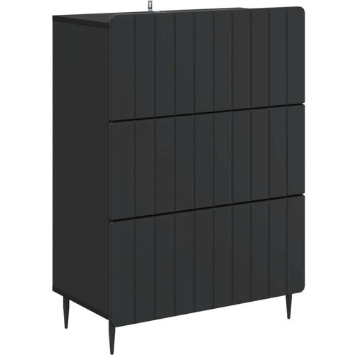  Ormar s ladicama Crna 66 x 34 5 x 92 cm Konstruirano drvo - Crna Cene