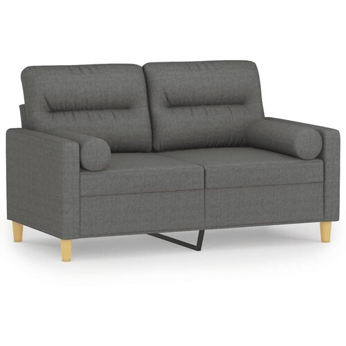 Maison Chic kavč - Sofa - Kanape dvosed z blazinami temno siv 120 cm blago, (21727773) Cene