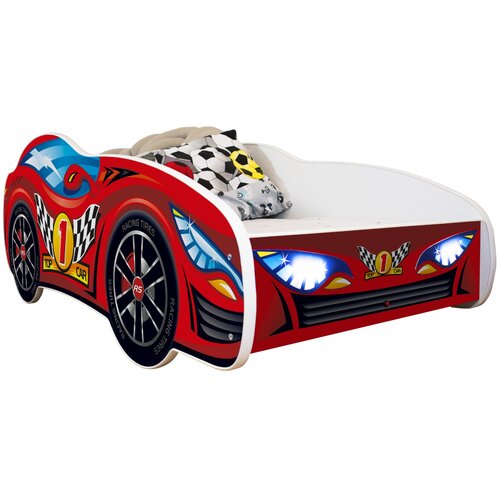 Racing Car dečiji krevet 160X80Cm (trkacki auto) top car - led Slike