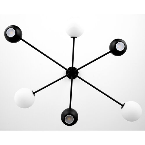Jupiter 1997 - luster na &amp;scaron;ipci MOKA 3xGU10/10W/230V + 3xG9/10W/230V crna/bela Slike