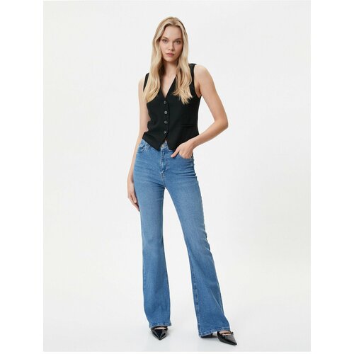 Koton Flare Jeans Slim Fit High Waist Flexible Cotton Pocket - Victoria Slim Jean Slike