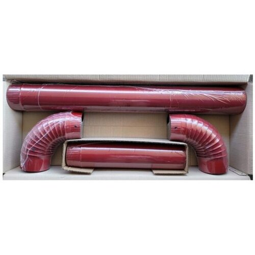 Magnum Dimovodni set emajlirani (cev1m/cev 0,5m/koleno 2kom) fi. 120mm Slike