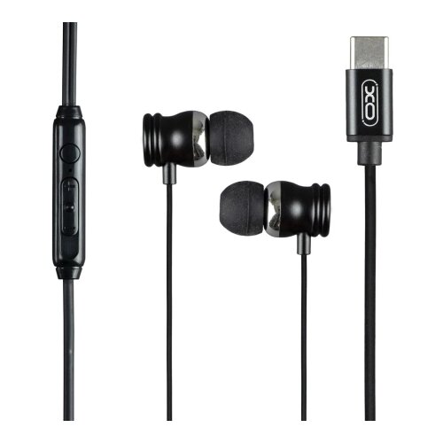 XO In-Ear Slu&amp;scaron;alice sa mikrofonom Type-C Music EP56 Black Slike