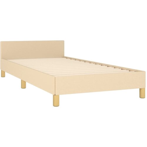  Okvir kreveta bez madraca Krem 80x200cm Tkanina Slike
